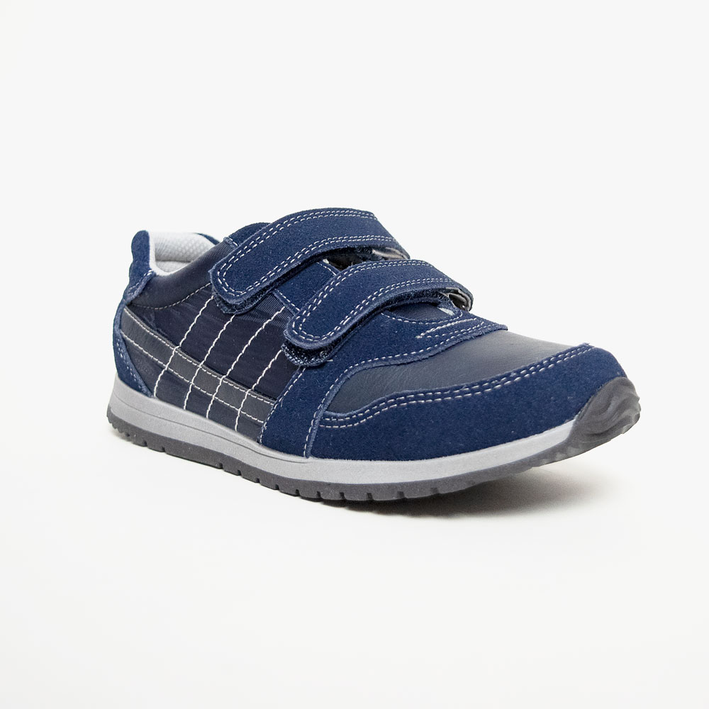 Sneaker Canguro con strappi in blu